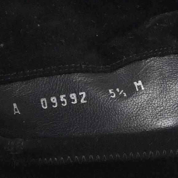 Stuart Weitzman Reserve Over the Knee Suede Boots Black Suede Size 5.5 - Picture 11 of 13